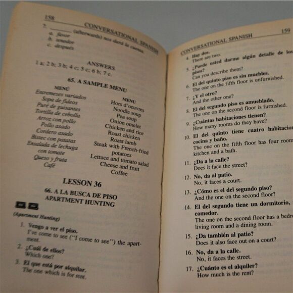 Conversational Spanish  A Complete Course in Everyday Spanish 1985 Paperback - Picture 10 of 11